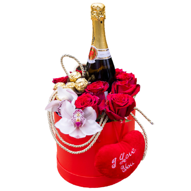 Rose hat & sparkling wine - Tulipa